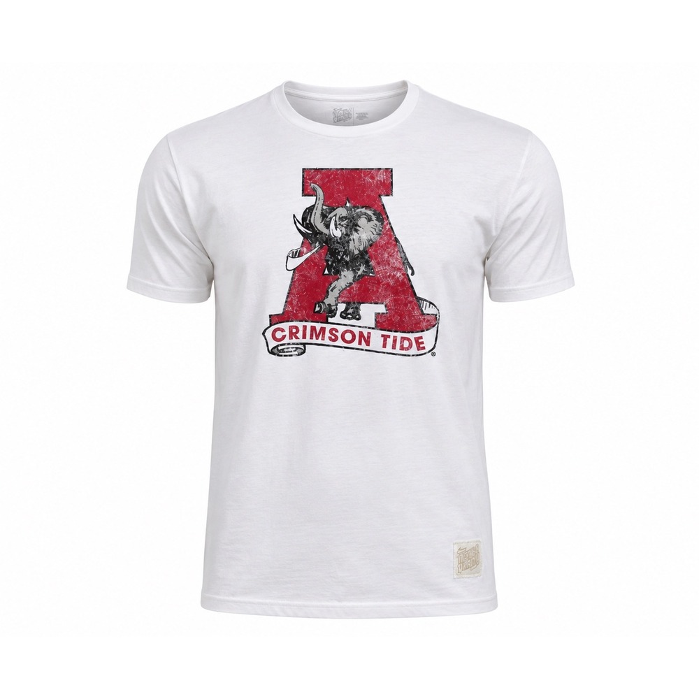 Retro Brand‎ Alabama Crimson Tide T-Shirt Elephant Graphic XXL